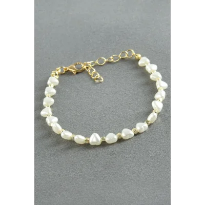 BUĞZ Kalp İnci Bileklik