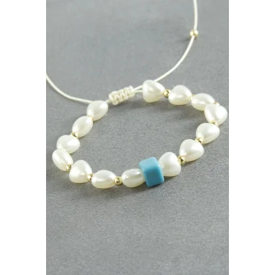 BUĞZ Kalp İnci Bileklik