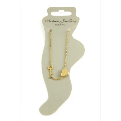  Kalp Kilit Lüks Çelik Halhal