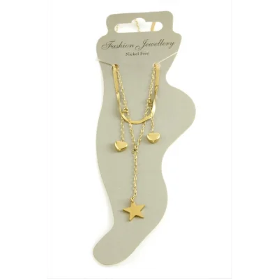  Kalp Lüks Çelik Halhal