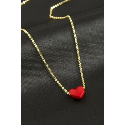 BUĞZ Kalp Mineli Kolye