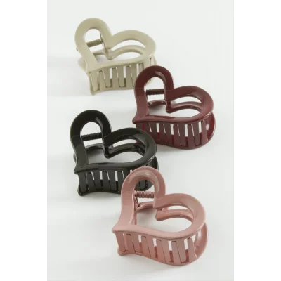 BUĞZ Kalp Renkli Mandal Toka 7 cm