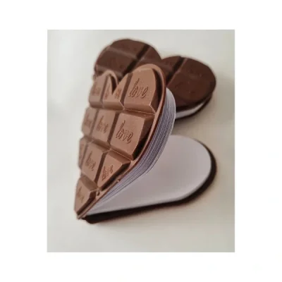 BUĞZ Kalp Tasarımlı Çikolata Not Defteri