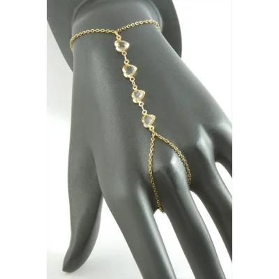 BUĞZ Kalp Taşlı Lüks Çelik Şahmeran