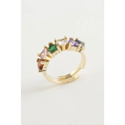 BUĞZ Kalp Zirkon Taşlı Yüzük