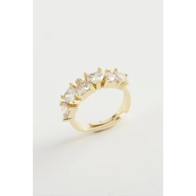  Kalp Zirkon Taşlı Yüzük