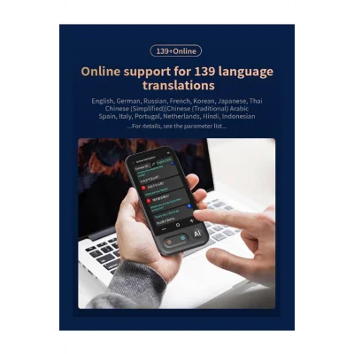 BUĞZ Kameralı 140 Dilde Kablosuz Özellikli Translator Elektronik Çeviri Cihazı Türkçe Menü - Lisinya