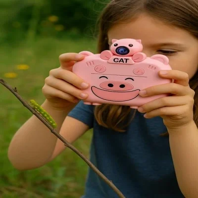 BUĞZ Kameralı Fotoğraf Yazıcısı Pembe Renk