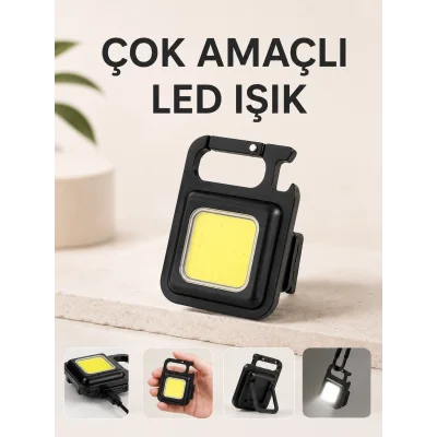 BUĞZ Kamp Işığı Çok Fonksiyonlu Taşınabilir Anahtarlık Kapak Açma Manyetik Özelliği