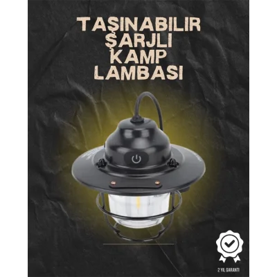  Kamp ve Bahçe İçin Retro LED Fener – Sıcak Işık, Uzun Ömürlü Batarya