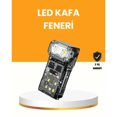 BUĞZ Kamp ve Outdoor İçin LED Far 10 Saat Pil Sensörlü Manyetik