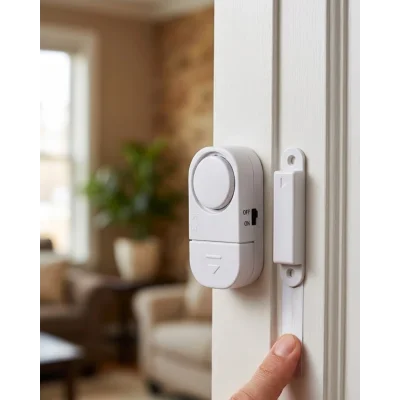 BUĞZ Kapı Alarmı Pencere Sensörü 90 dB Sesli Güvenlik Sistemi Kolay Montajlı