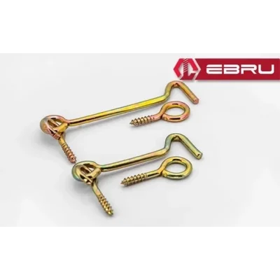 BUĞZ , Kapı Pencere Halkalı Çengel, Kanca Kilit 100 - 10 Adet