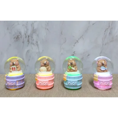 BUĞZ Kapibara Tasarımlı Işıklı Kar Küresi