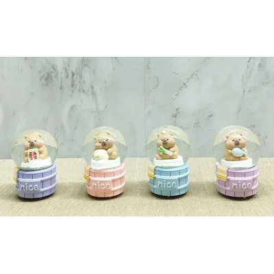 BUĞZ Kapibara Tasarımlı Işıklı Kar Küresi Alk5022 - BUĞZ