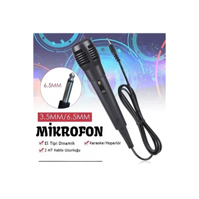  Karaoke Mikrofon Kablolu Mikrofon 6.5 Mm Karaoke Mikrofonu