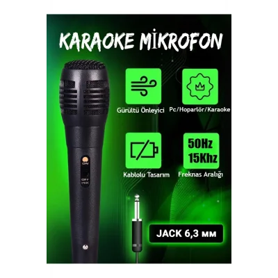 BUĞZ Karaoke Mikrofon Kablolu Mikrofon 6.5 Mm Karaoke Mikrofonu ( BUĞZ )