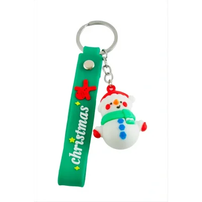 BUĞZ Kardan Adam Yılbaşı Silikon Anahtarlık