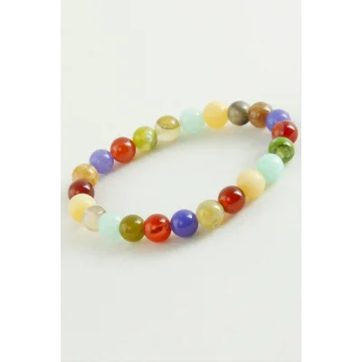 BUĞZ Karışık Akik Doğaltaş Bileklik