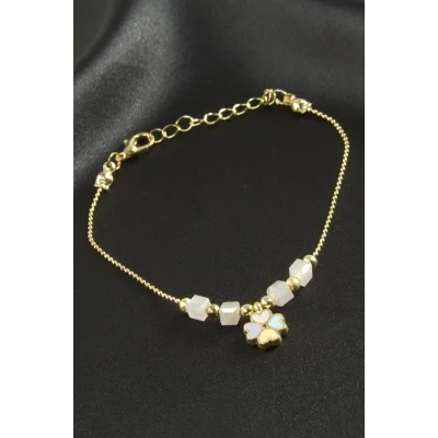 BUĞZ Karışık Küp Kristal Bileklik