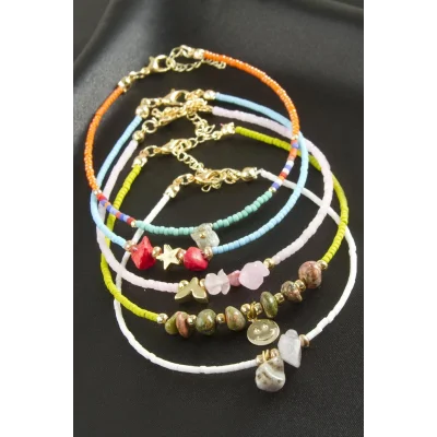 BUĞZ Karışık Miyoki Boncuk Bileklik