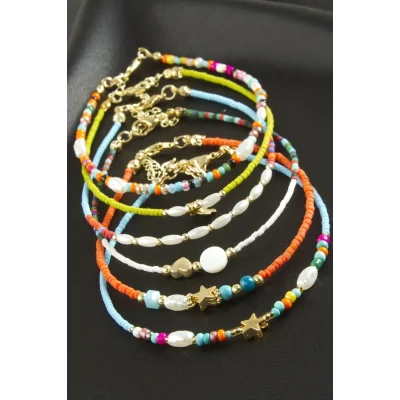 BUĞZ Karışık Miyoki Boncuk Bileklik