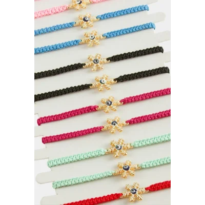 BUĞZ Kartanesi Makrome Örgülü Bileklik