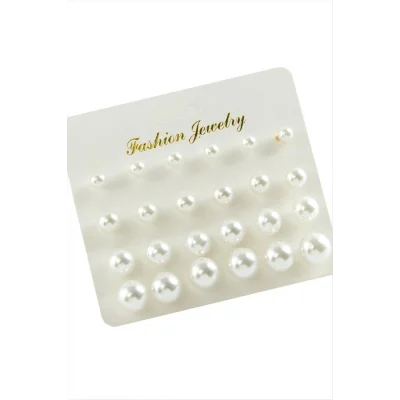  Kartlı İnci Küpe 24 Adet