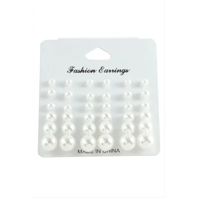  Kartlı İnci Küpe 30 Adet