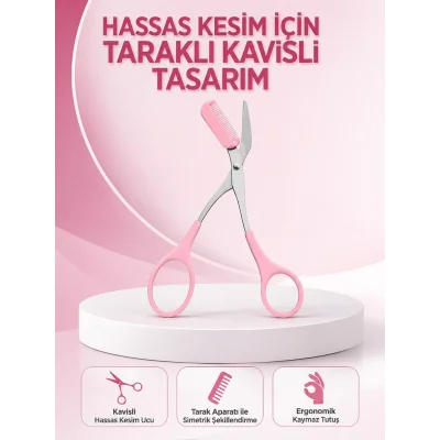 BUĞZ Kaş, Kirpik ve Tırnak Çevresi Temizliği İçin Çok Fonksiyonlu Makas Yeni Nesil