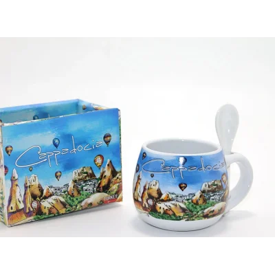 BUĞZ Kaşıklı Yöresel Kahve Fincanı Tekli Model 2