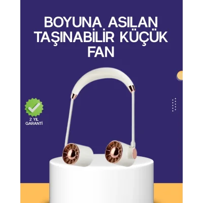  Katlanabilir Asılabilir Mini Fan USB Şarjlı 3 Kademeli Sessiz