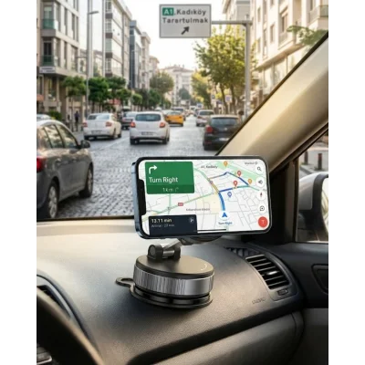BUĞZ Katlanabilir Manyetik Telefon Tutucu Araç Konsol Telefon Standı