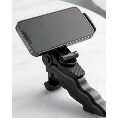 BUĞZ Katlanabilir Mini Telefon Tripodu Masaüstü Telefon Standı 360 Derece Ayarlanabilir
