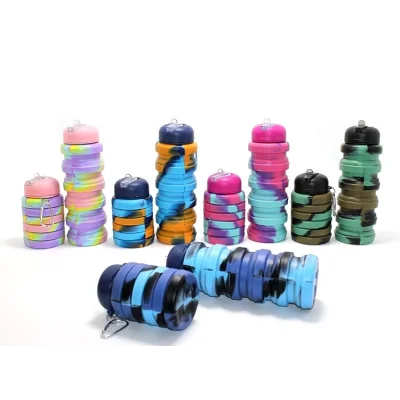 BUĞZ Katlanabilir Portatif Silikon Su Şişesi 500 Ml Alk3140