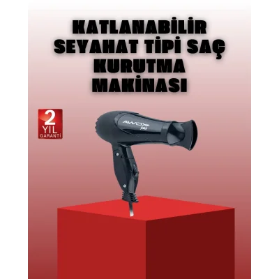 BUĞZ Katlanabilir Saç Kurutma Makinesi Seyahat Tipi Taşınabilir Tasarım