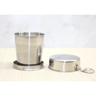 BUĞZ Katlanabilir Tekli Paslanmaz Çelik Shot Bardak Alk3936