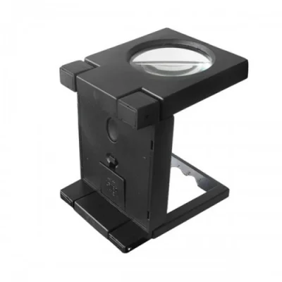 BUĞZ Katlanır Plastık,led Işıklı Test Cıhazı Büyüteç 2.5x90mm - BUĞZ