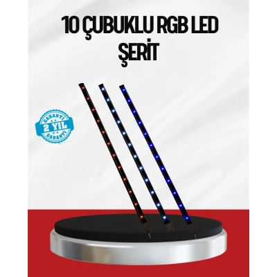 BUĞZ Kayan Yıldız LED Aydınlatma 10 Çubuk Dış Mekan Uyumlu