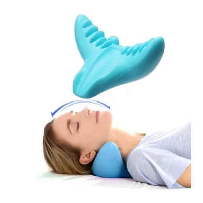  Kayropraktik Boyun Yastığı U Şekilli Masaj Destekli Ağrı Kesici Bellek Köpük Yastık
