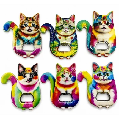 BUĞZ Kedi Tasarımı İstanbul Temalı Buzdolapı Süsü Magnet Alk5407