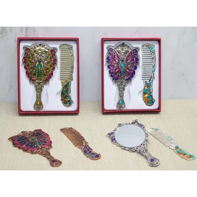 BUĞZ Kelebek Ayna Ve Tarak Seti Küçük Boy Alk4992