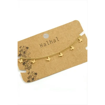  Kelebek Lüks Çelik Halhal