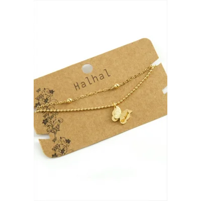  Kelebek Lüks Çelik Halhal