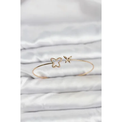 BUĞZ Kelebek Model Gold Renk Bileklik - Lisinya