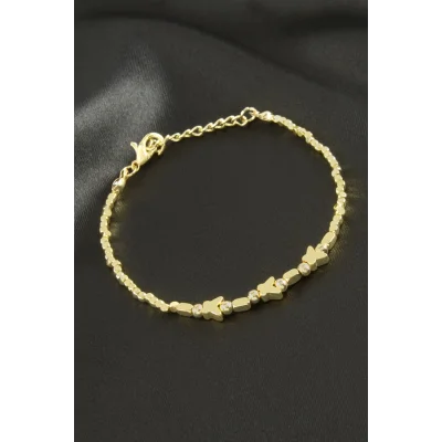BUĞZ Kelebek Oval Metal Bileklik
