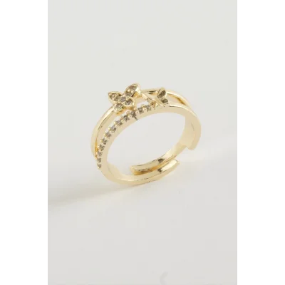  Kelebek Zirkon Taşlı Yüzük