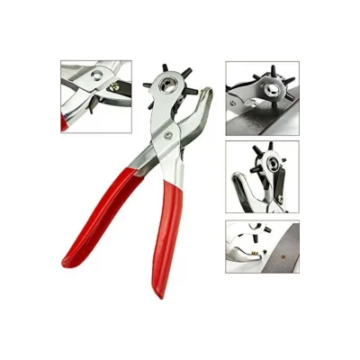  Kemer Delme Ve Perçin Pensesi Ikli Set Deri Plastik Delici