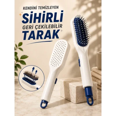 BUĞZ KENDİNİ TEMİZLEYEN SİHİRLİ GERİ ÇEKİLEBİLİR TARAK