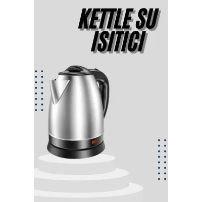BUĞZ Kettle C F Tipi 220-240V Paslanmaz Çelik Elektrik Kablolu Otomatik Kapanma